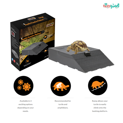 REPTILEPRO Reptile Paradise Platform ทางลาดอาบแดดสำหรับเต่า และสัตว์ครึ่งบกครึ่งน้ำ